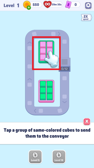 排序拼图游戏(Color Cube Match)