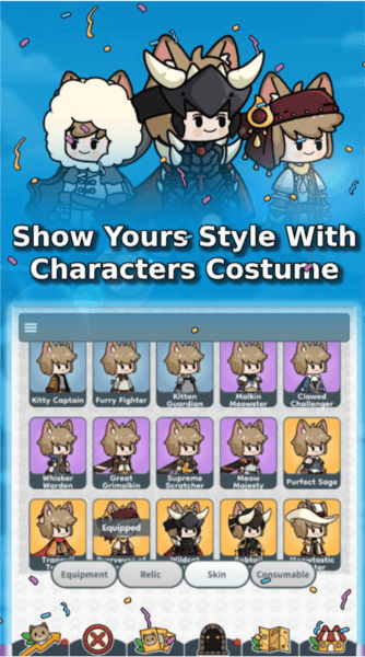 猫猫传说内置菜单版(Cat Legends - Idle RPG)v1.1.24 安卓版